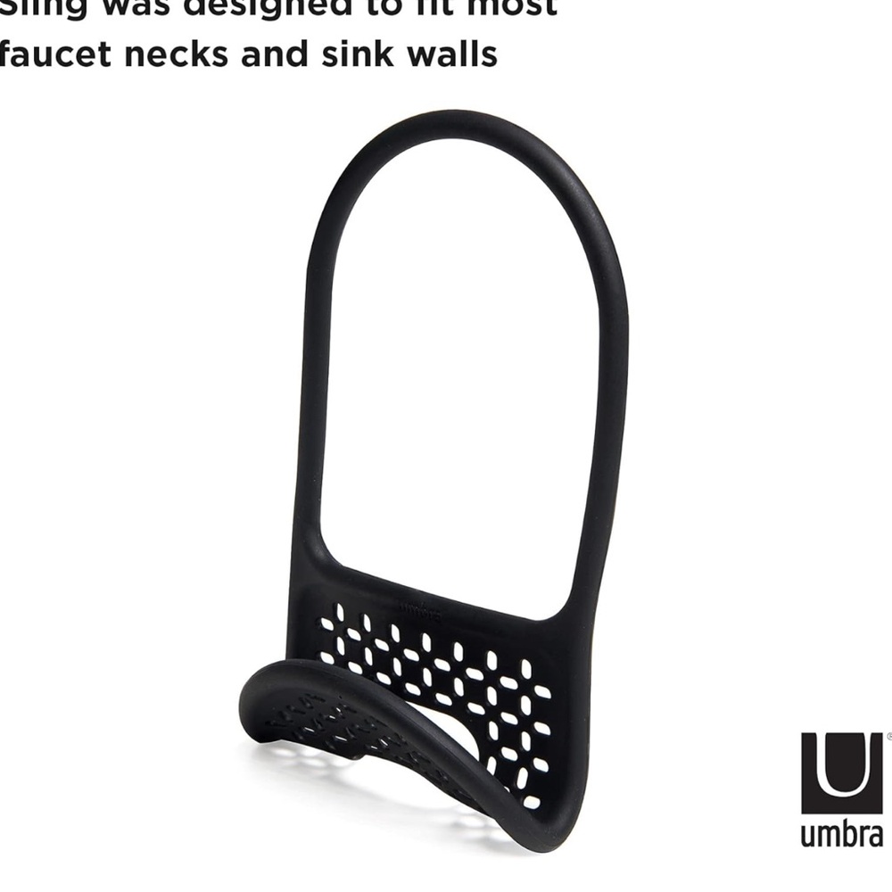 Umbra Modern Black Sink Organizer new no tags